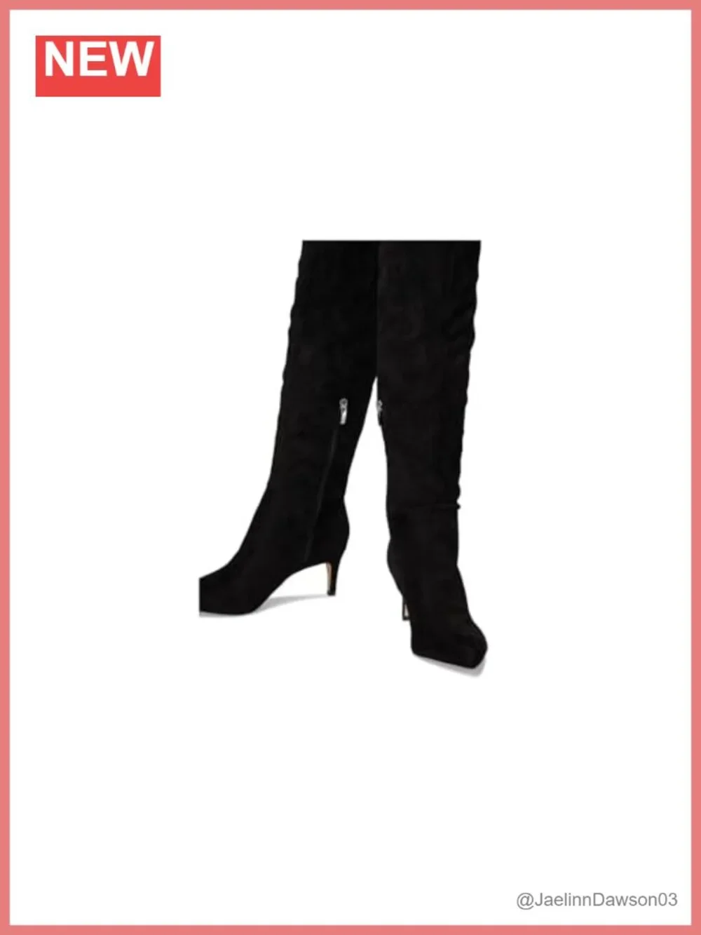 Faux Suede Over-the-Knee Stiletto Boots Pointed Toe Zip Closure Fall Boots